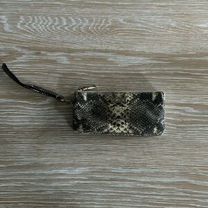 DKNY Python Wristlet